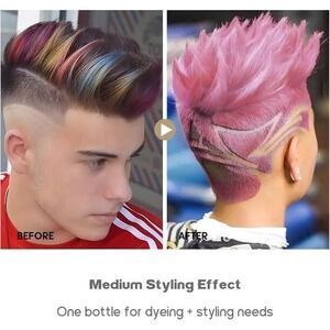 4 PACK MOFAJIANG Pink Hair Wax Temporary Hair Color Styling Dye Cream 200g‎